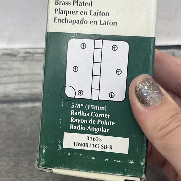 Brainerd 3-1/2” (88mm) Door Utility Hinges with Screws 2 Pack Brass Plated {25} - Picture 8 of 13